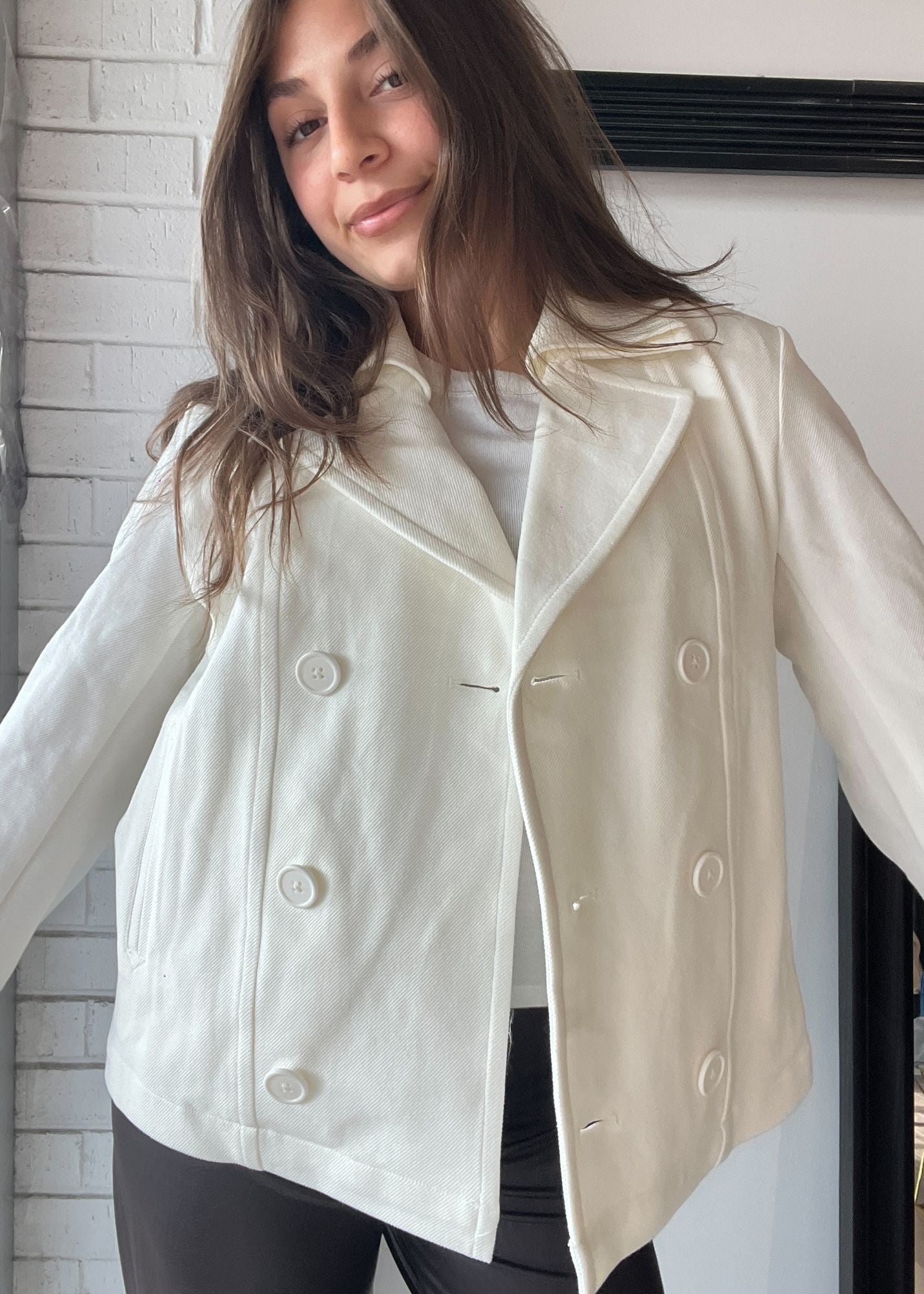 Maude Cropped Peacoat