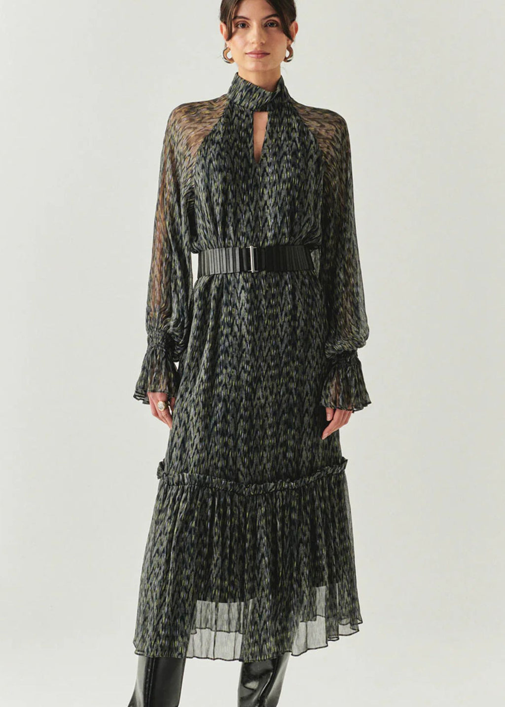 Zora Chiffon Printed Dress