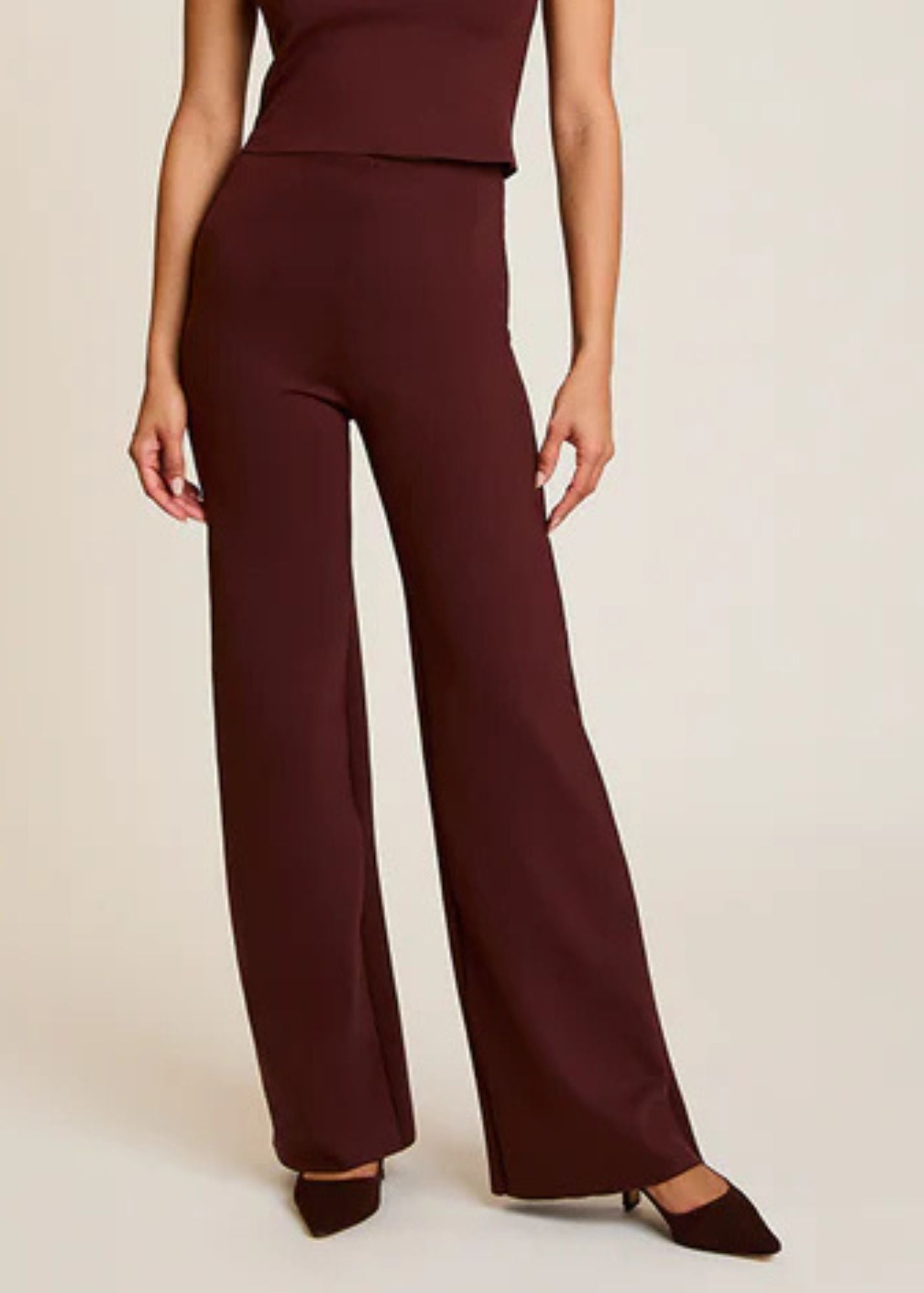 Neoprene Wide Leg Pant