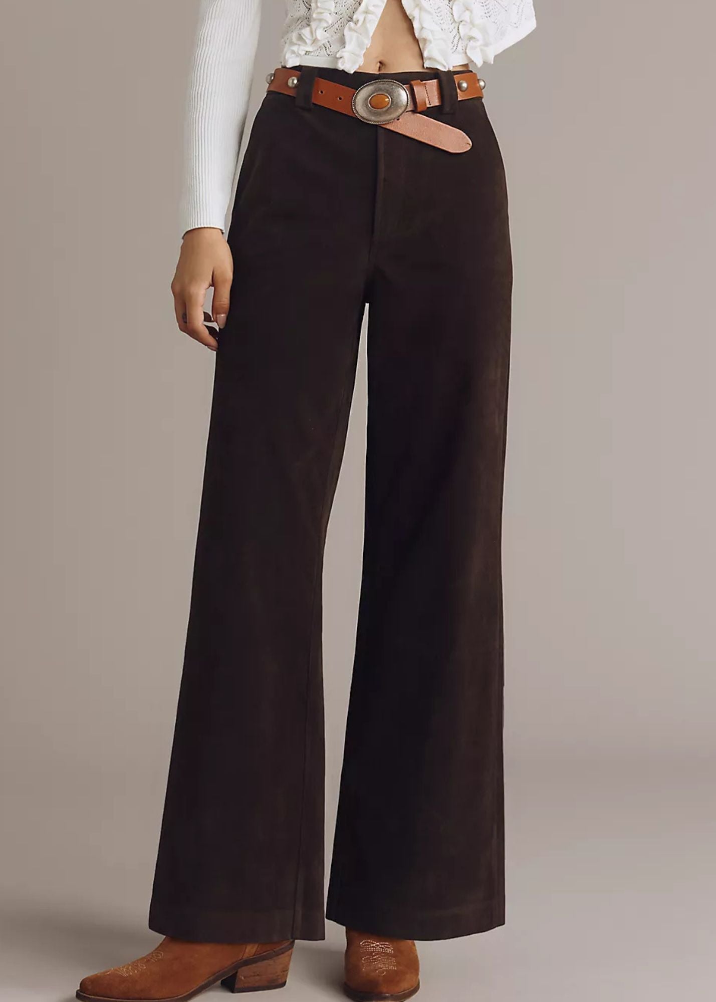 The Mia Vegan Suede Pants