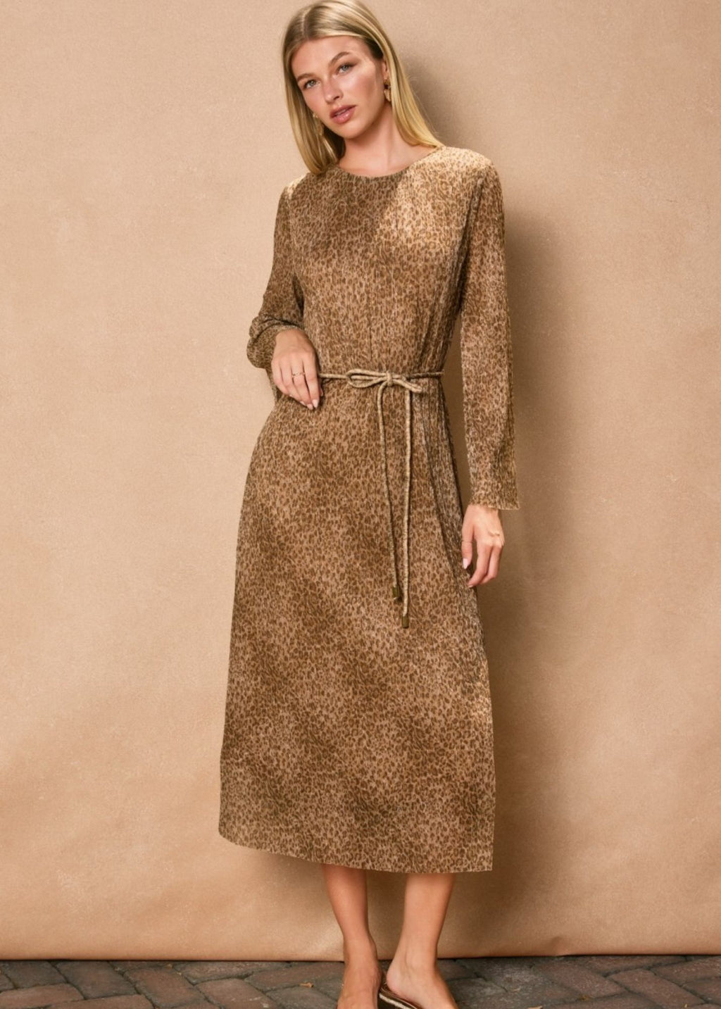 Opal Animal Print Midi Dress