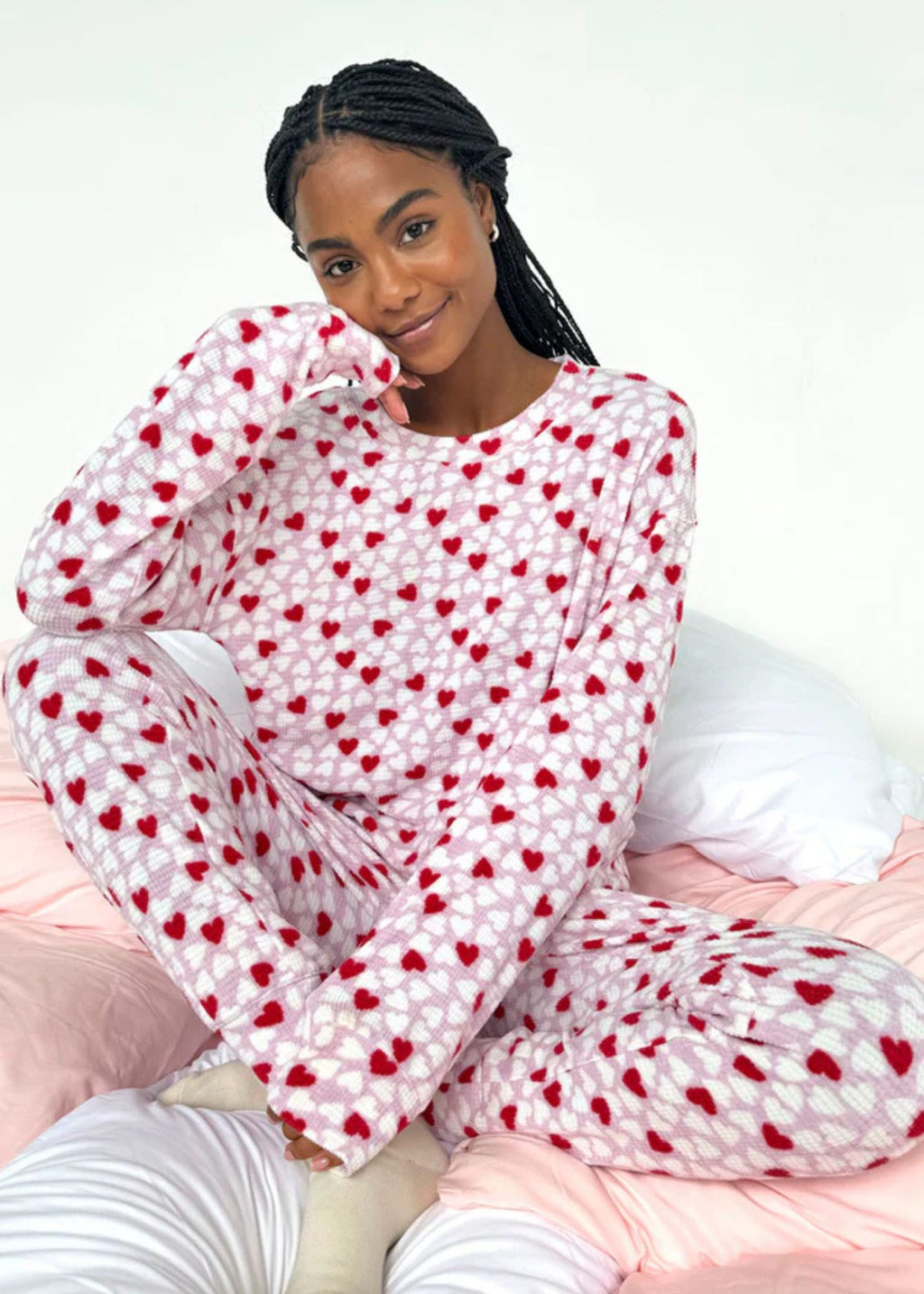 Marna Waffle PJ Set