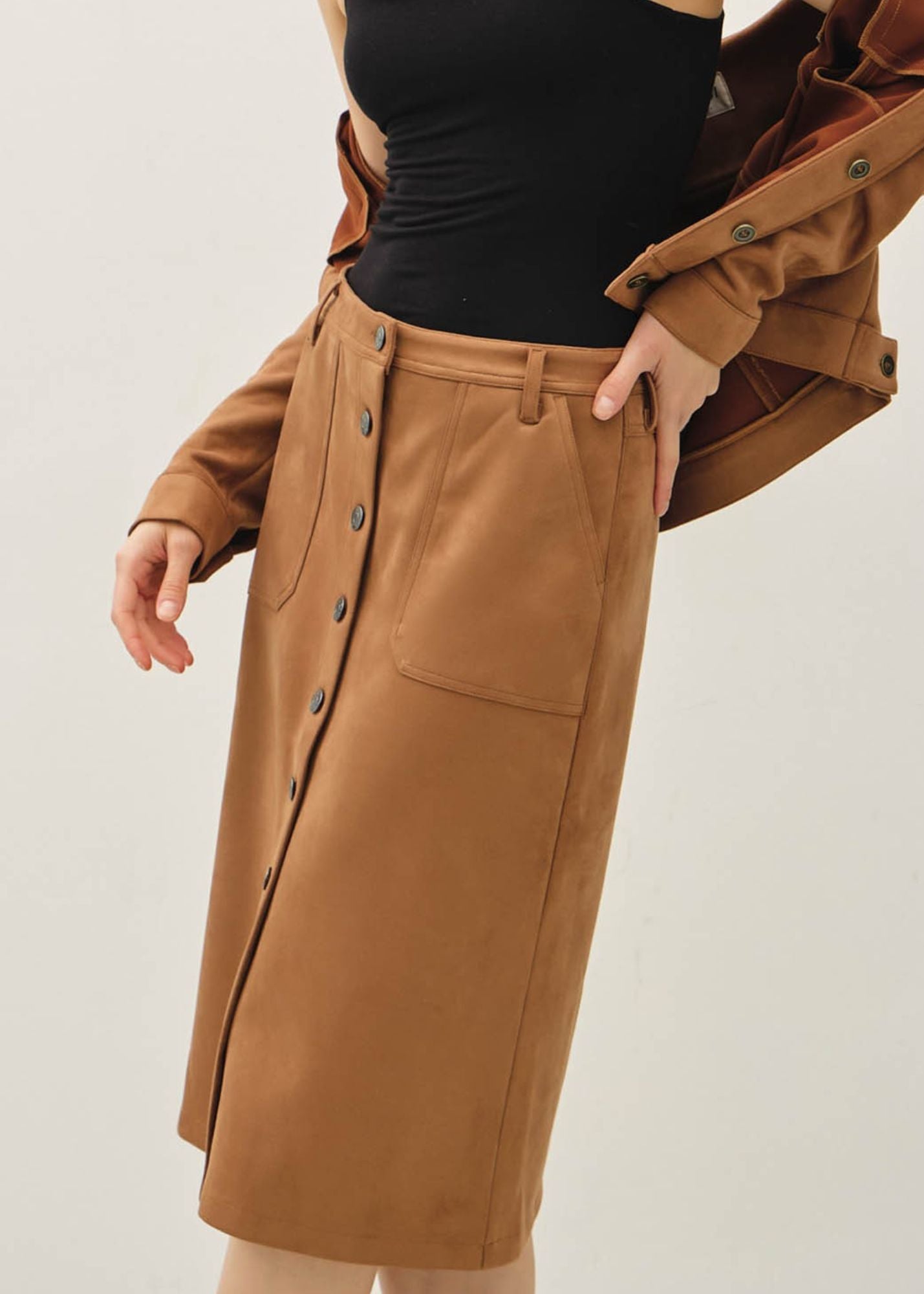 Maia Suede Skirt