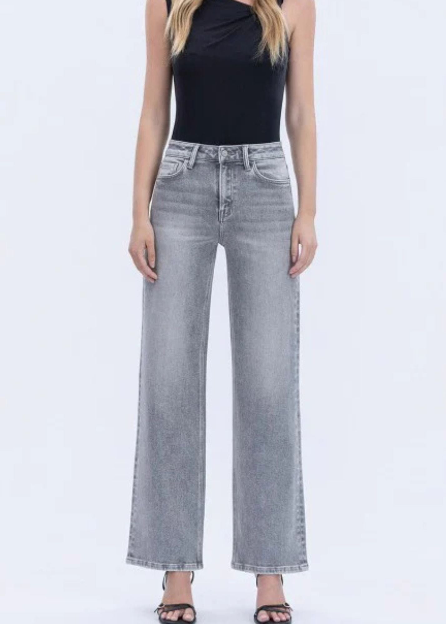 High Rise Wide Leg Jeans