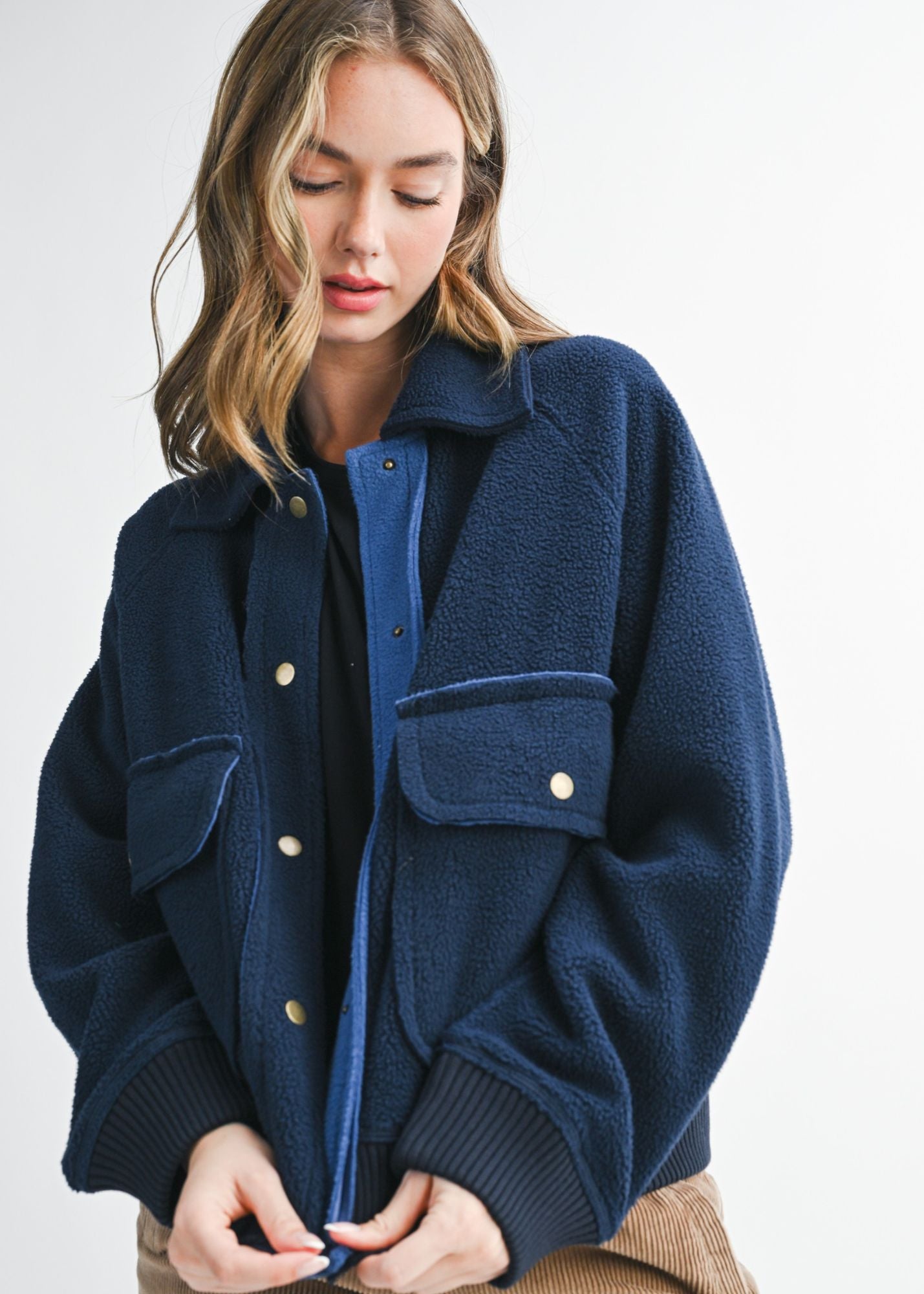 Estella Cropped Button Up Jacket