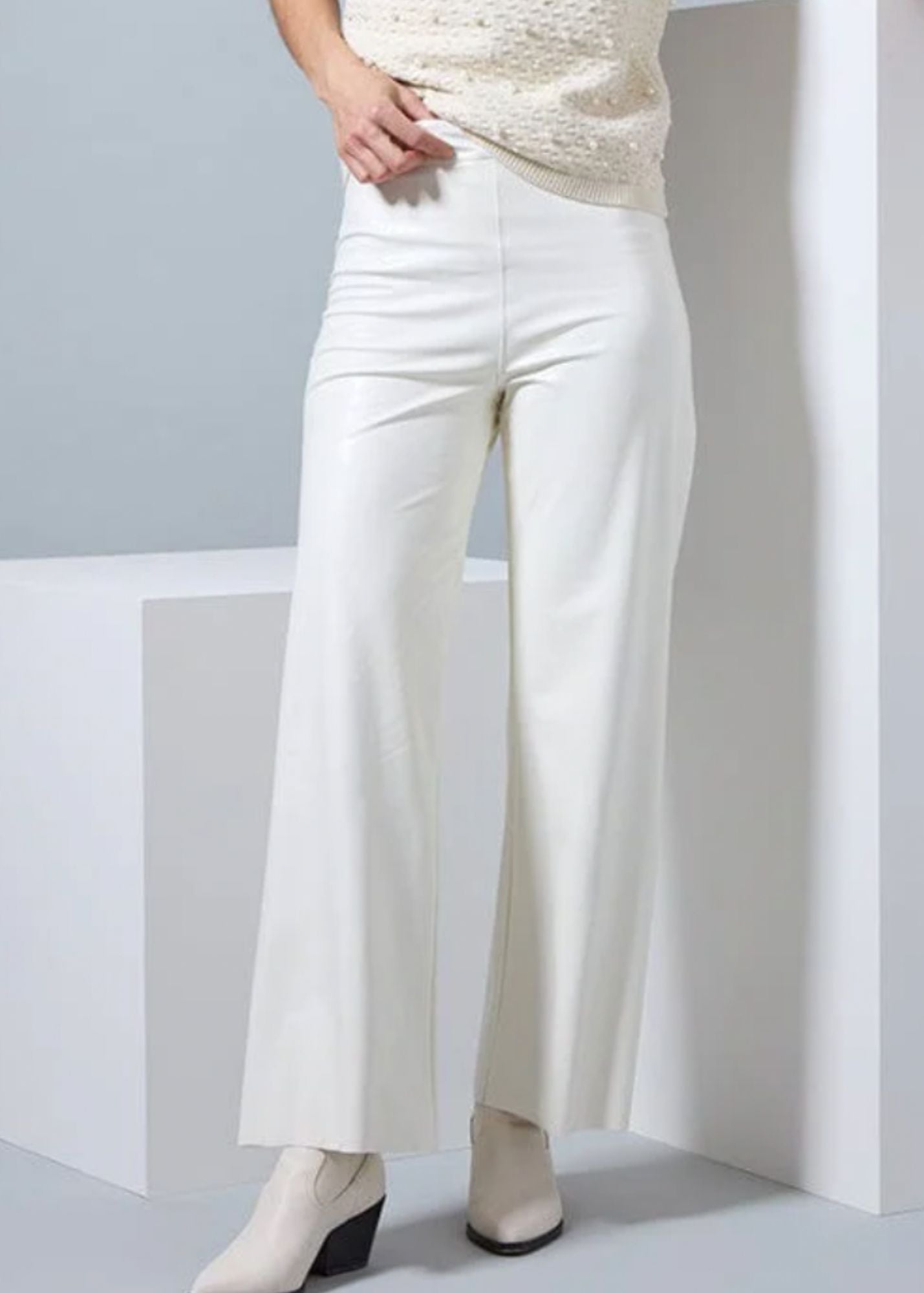 Vegan Leather Wide Leg