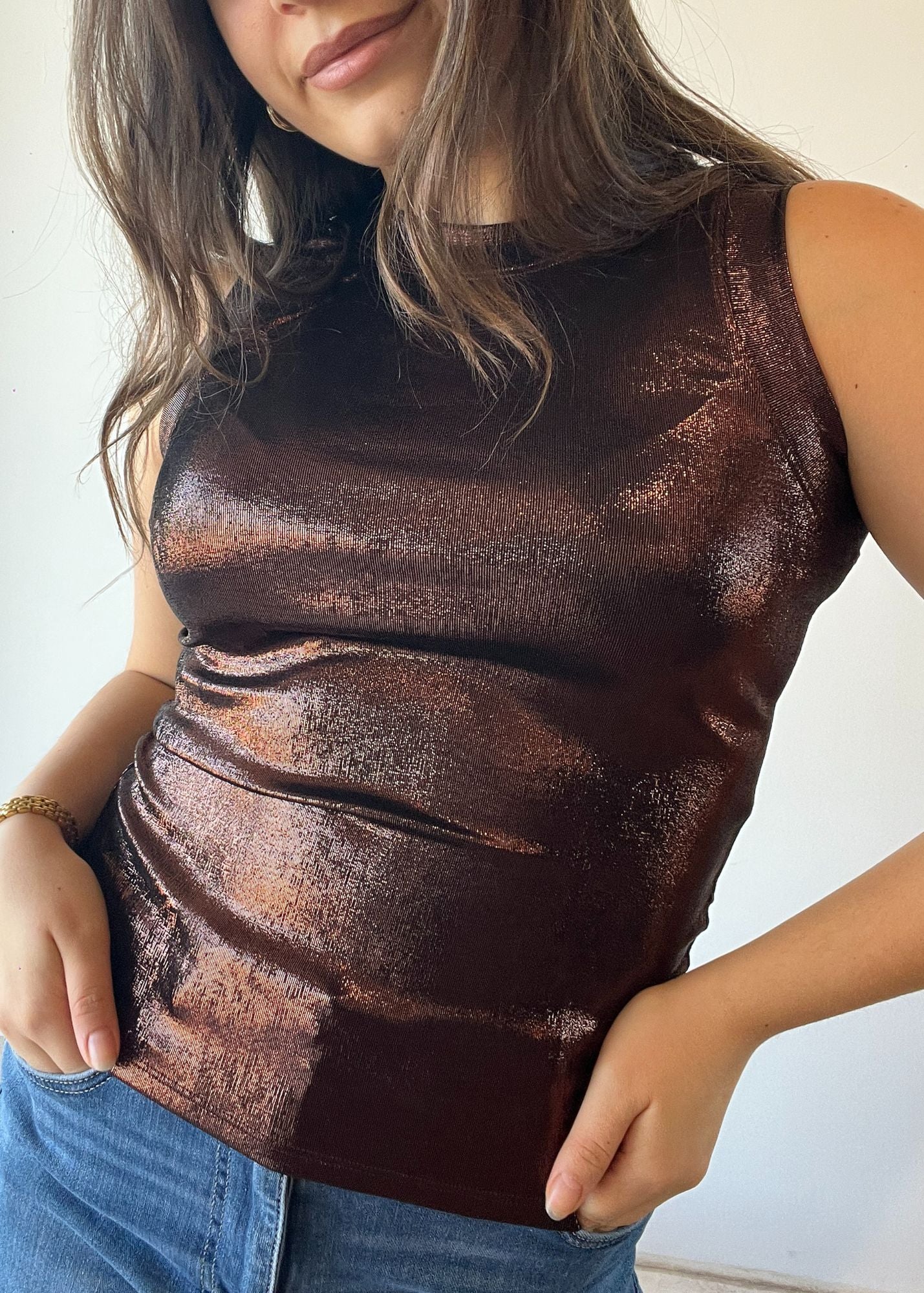 Jimena Glitter Tank