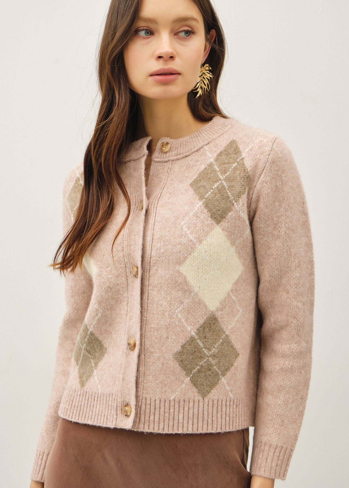 Celeste Argyle Cardigan