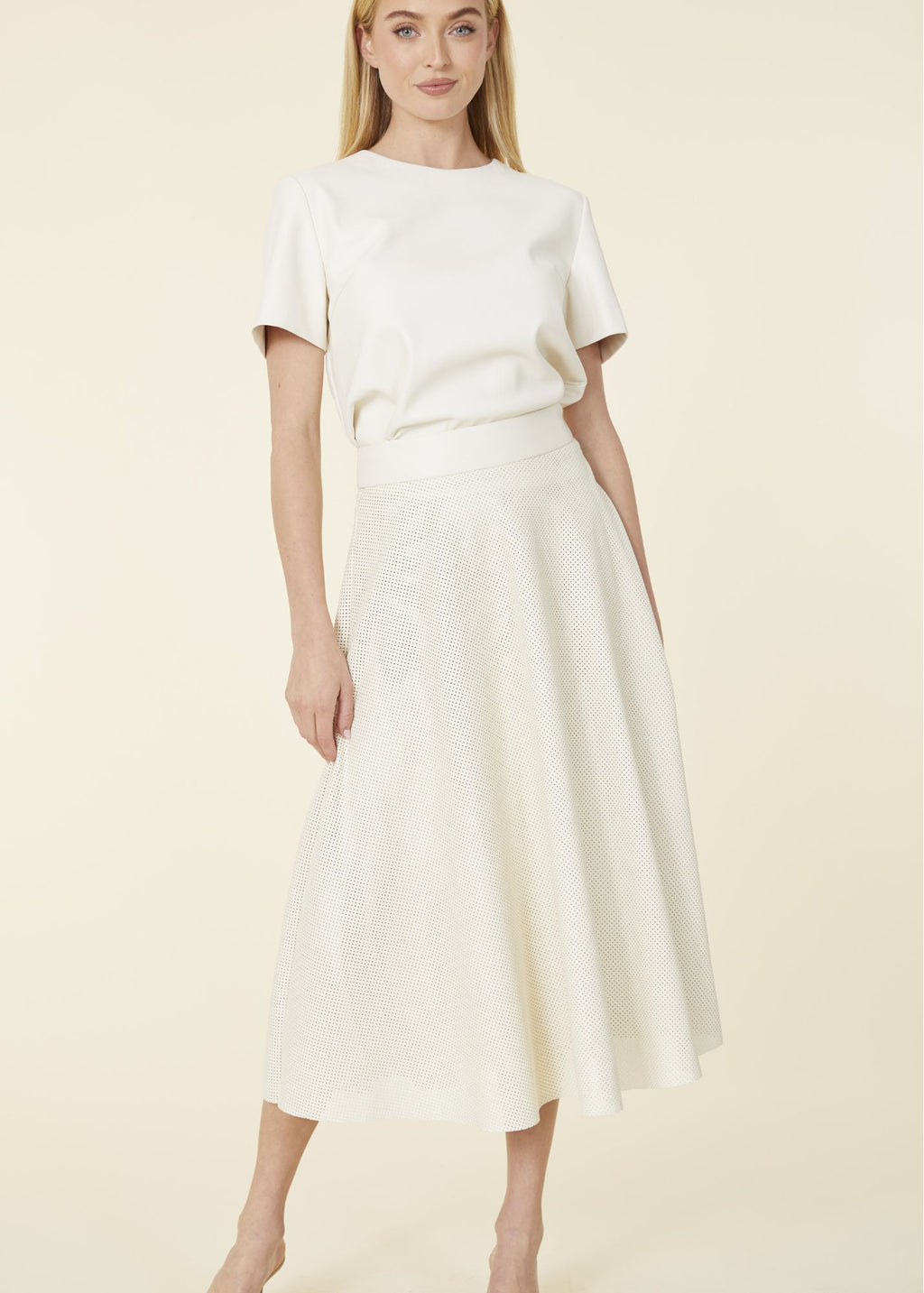 Cordelia Vegan Leather Midi Skirt