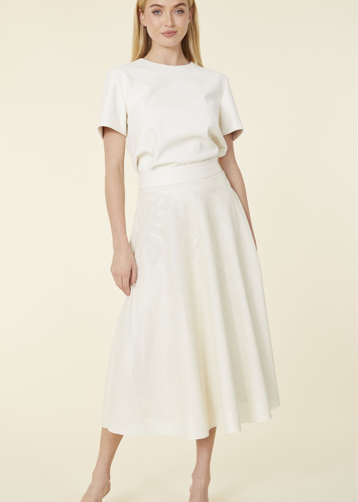 Cordelia Vegan Leather Midi Skirt