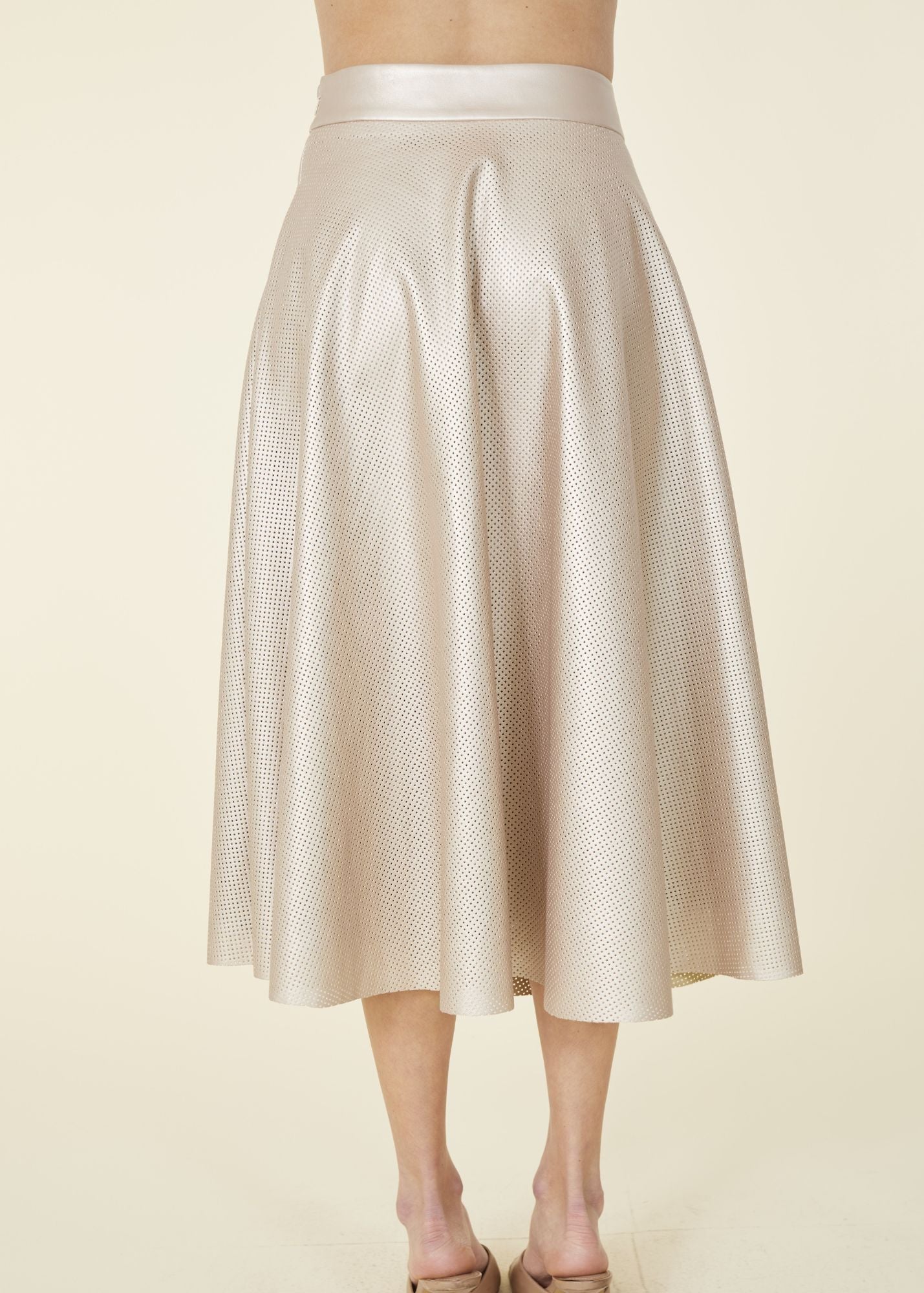 Cordelia Vegan Leather Midi Skirt