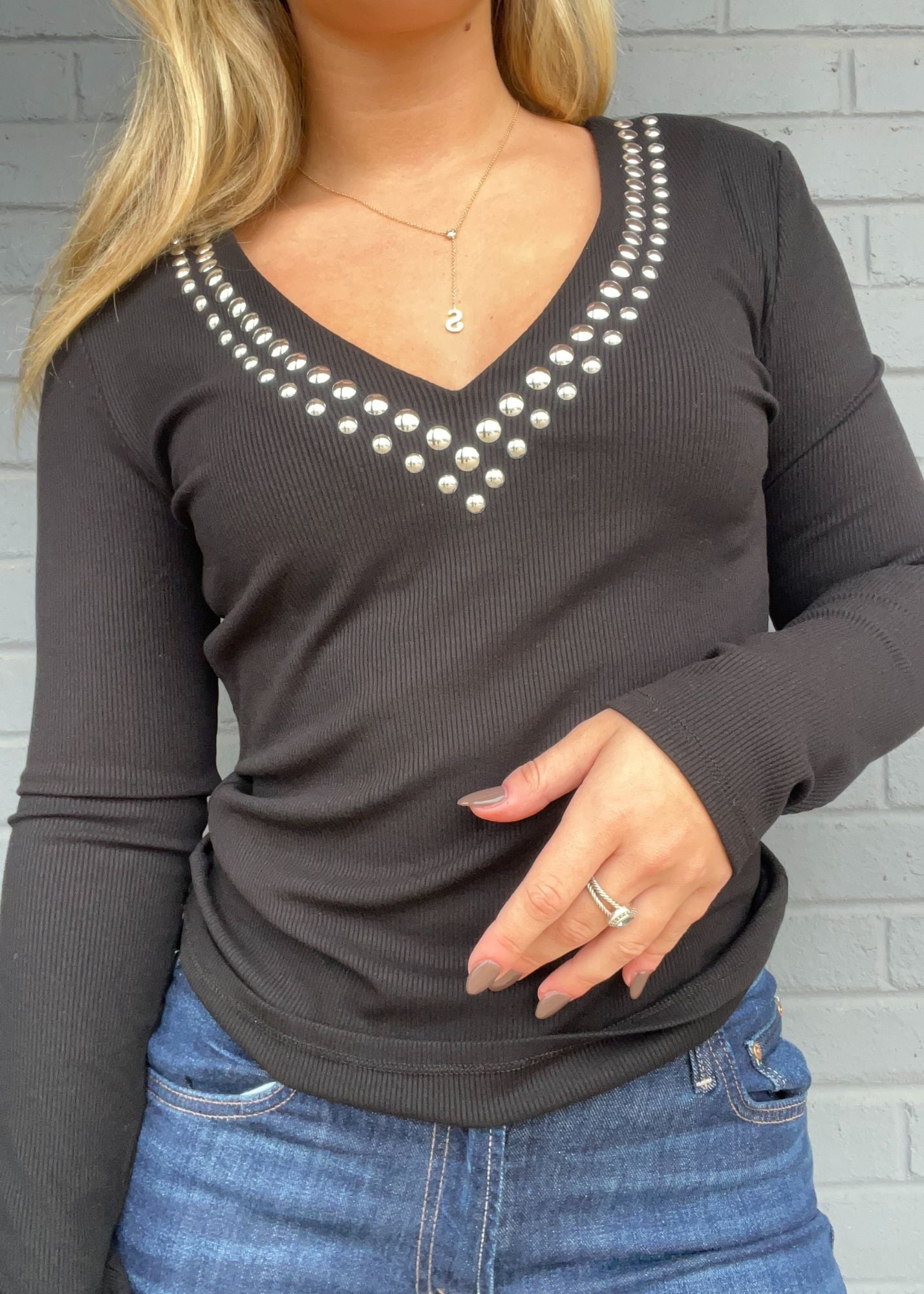 Nolan Studded Top