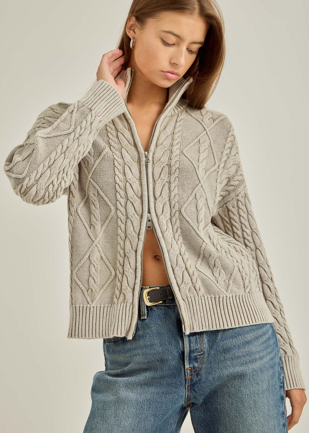 Sierra Two Way Zip-up Sweater