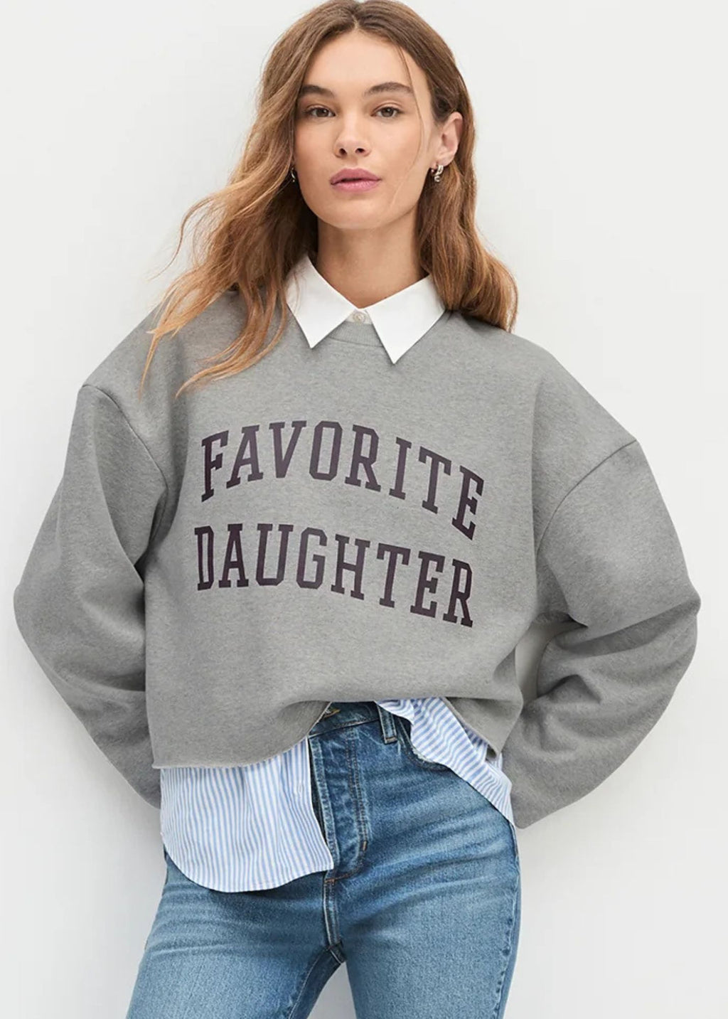 The Cropped Collegiate Sweatshirt