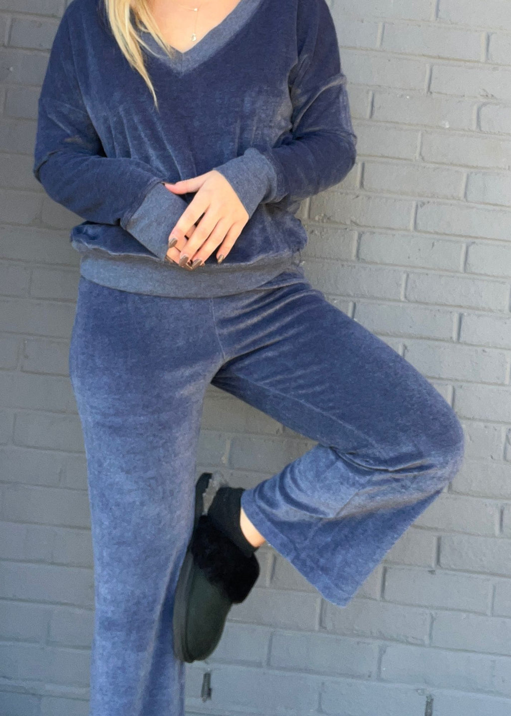 Ariana Velour Ankle Pant