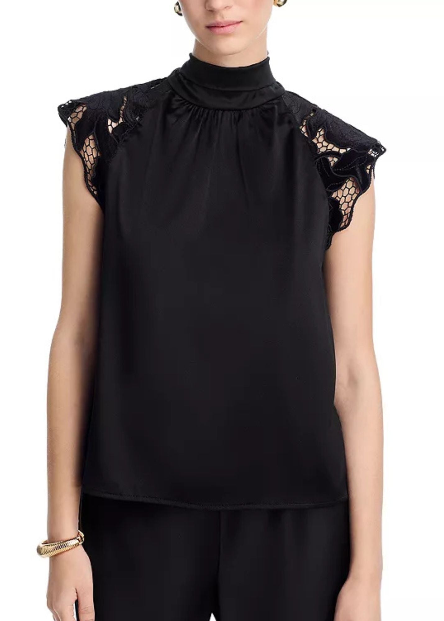 Rachel Velvet Lace Halter Blouse