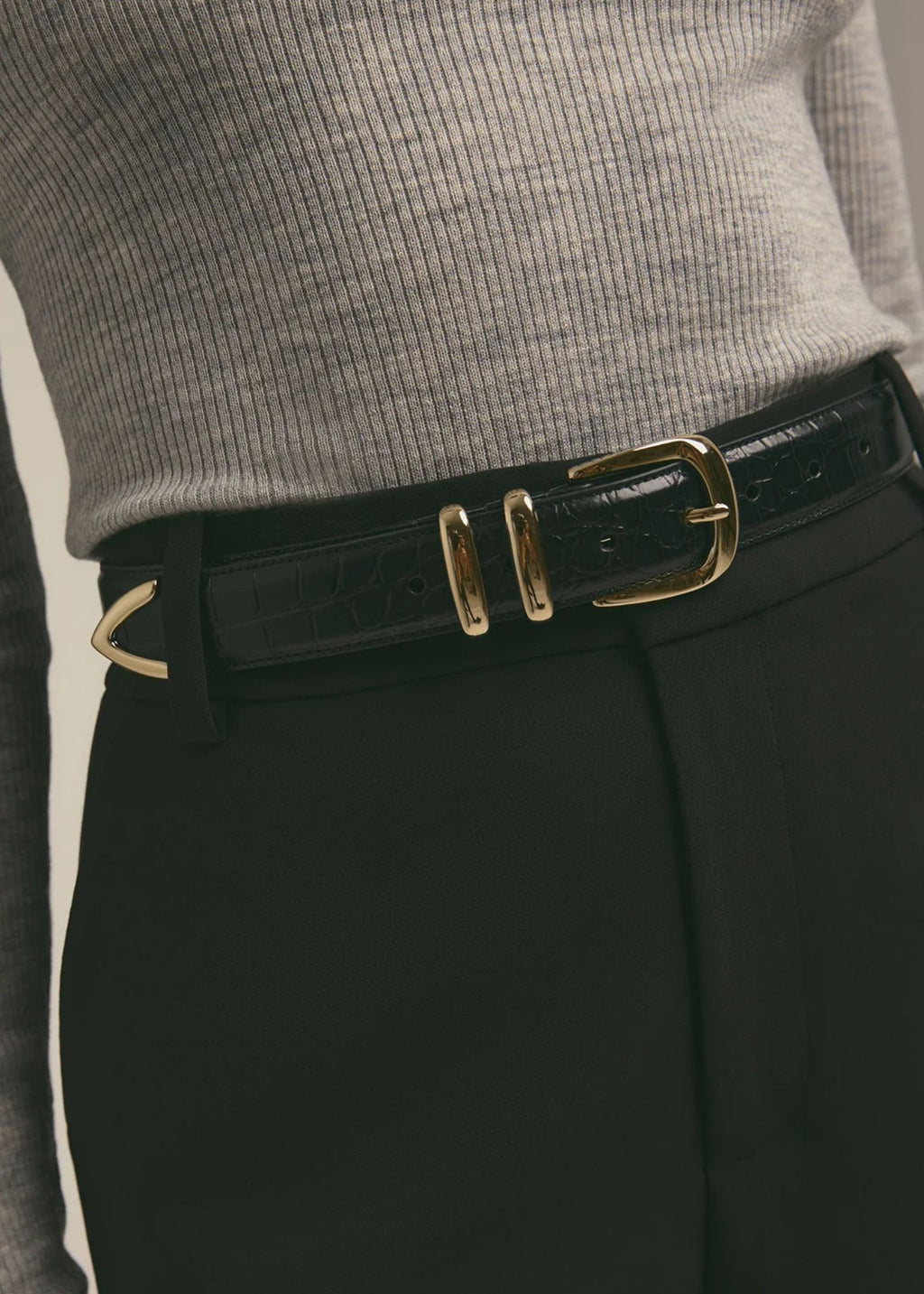 The Jordan Croc Embossed Belt