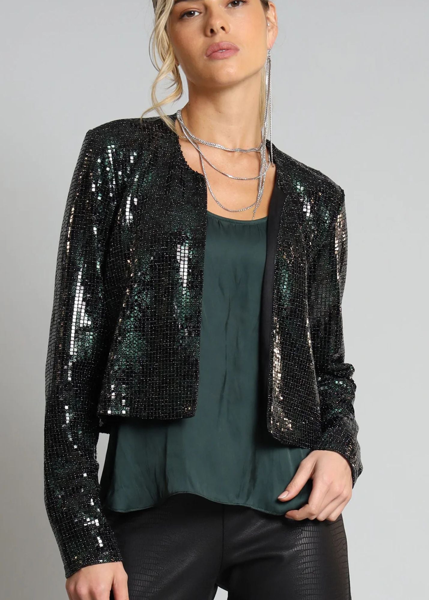 Sequin Applique Shrug