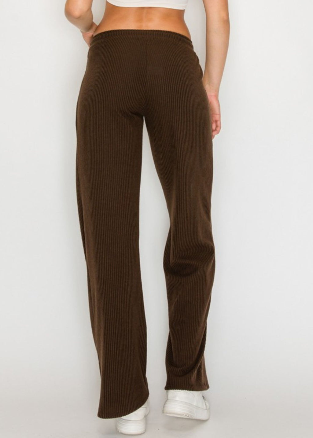 Rachelle Ribbed Straight Leg Sweatpant