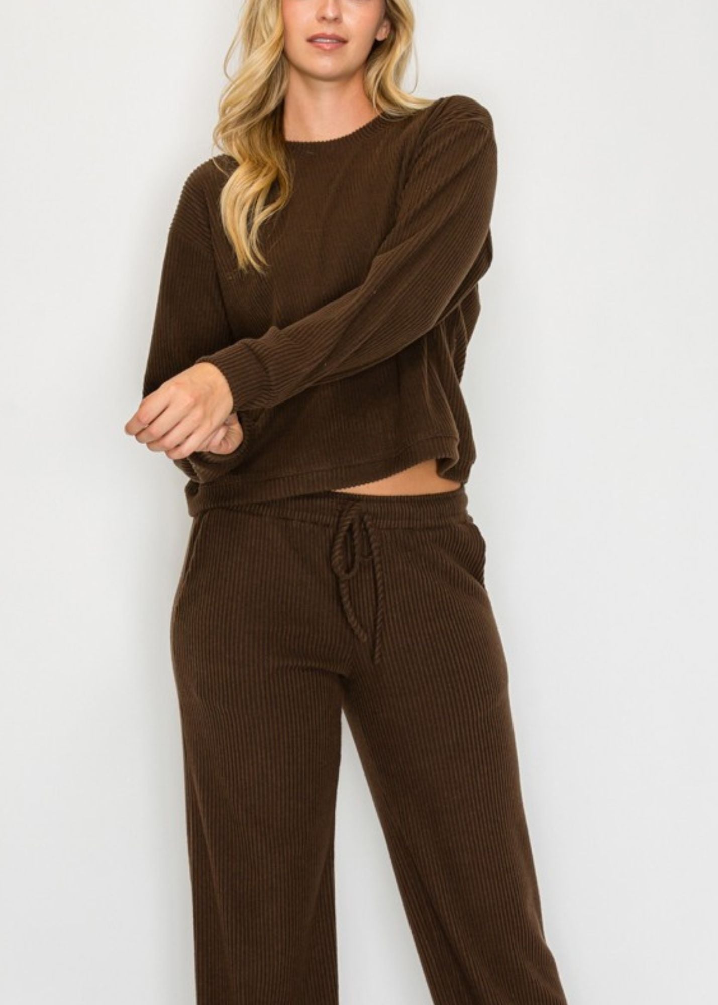 Rachelle Ribbed Mock Neck Top