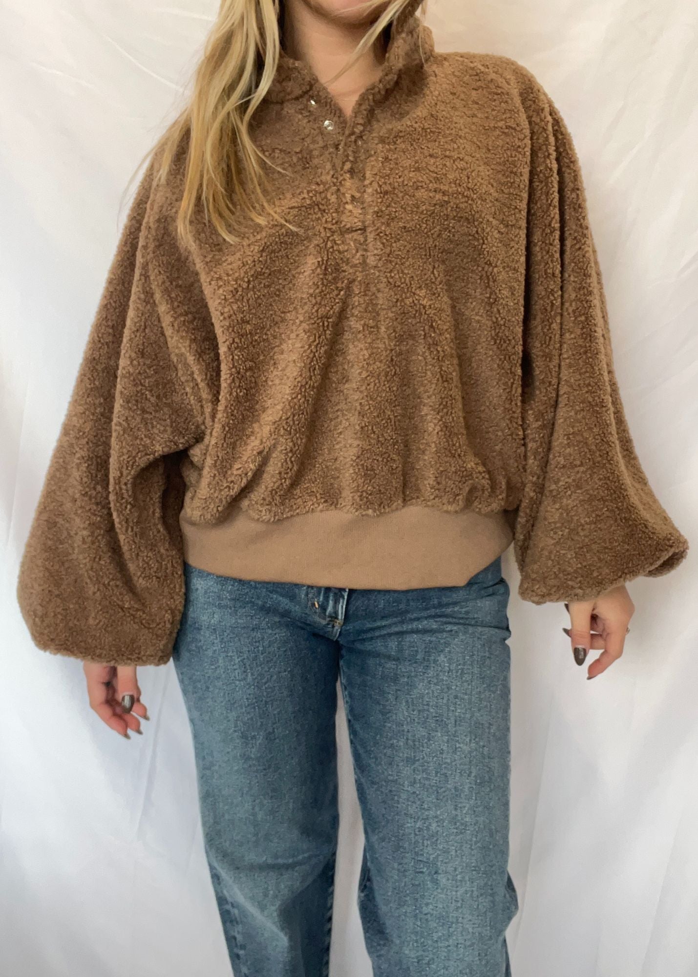 Quarter Button Sweater