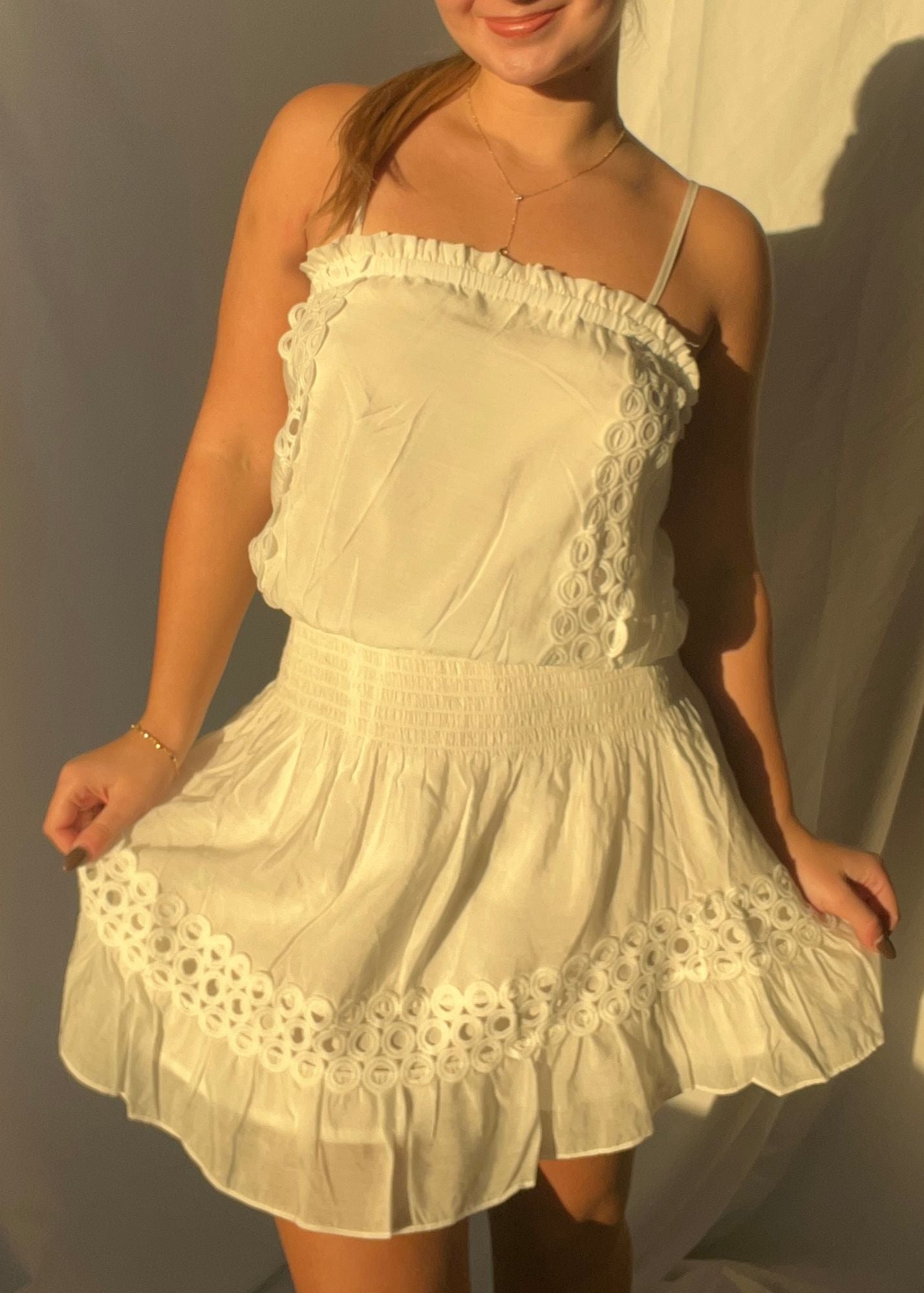 Victoria Mini Dress L / White Victoria Mini Dress L / White