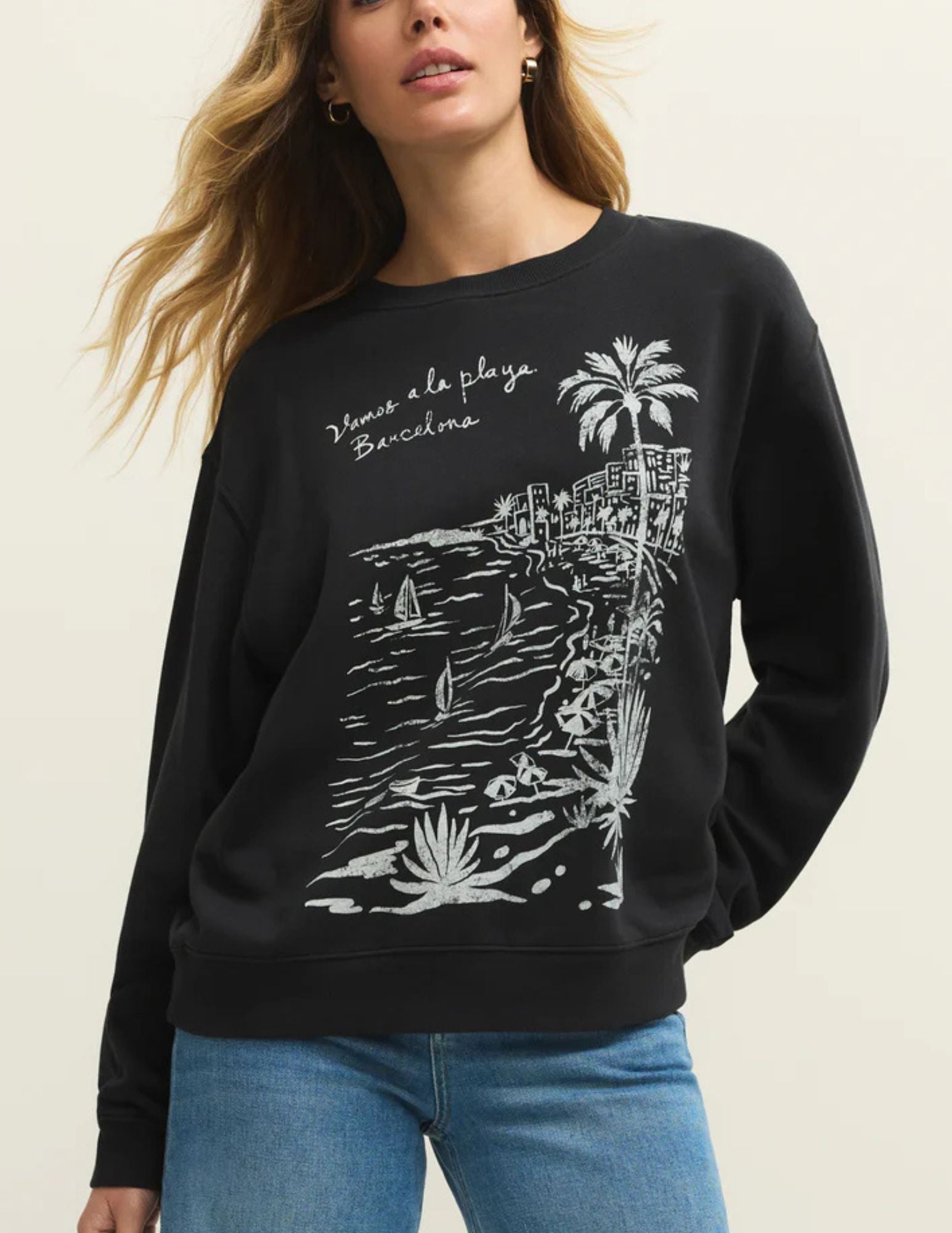 La Playa Boyfriend Sweatshirt - Clothes Horse