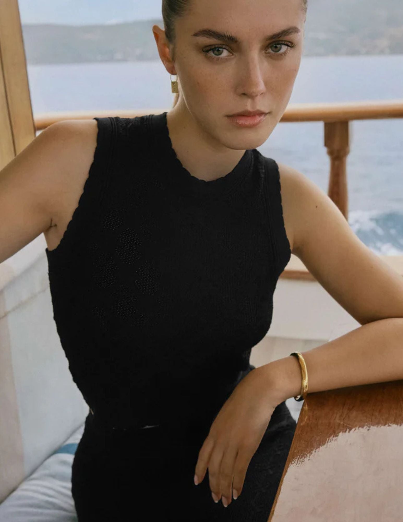 Ramona Cropped Sweater Tank - Clothes Horse