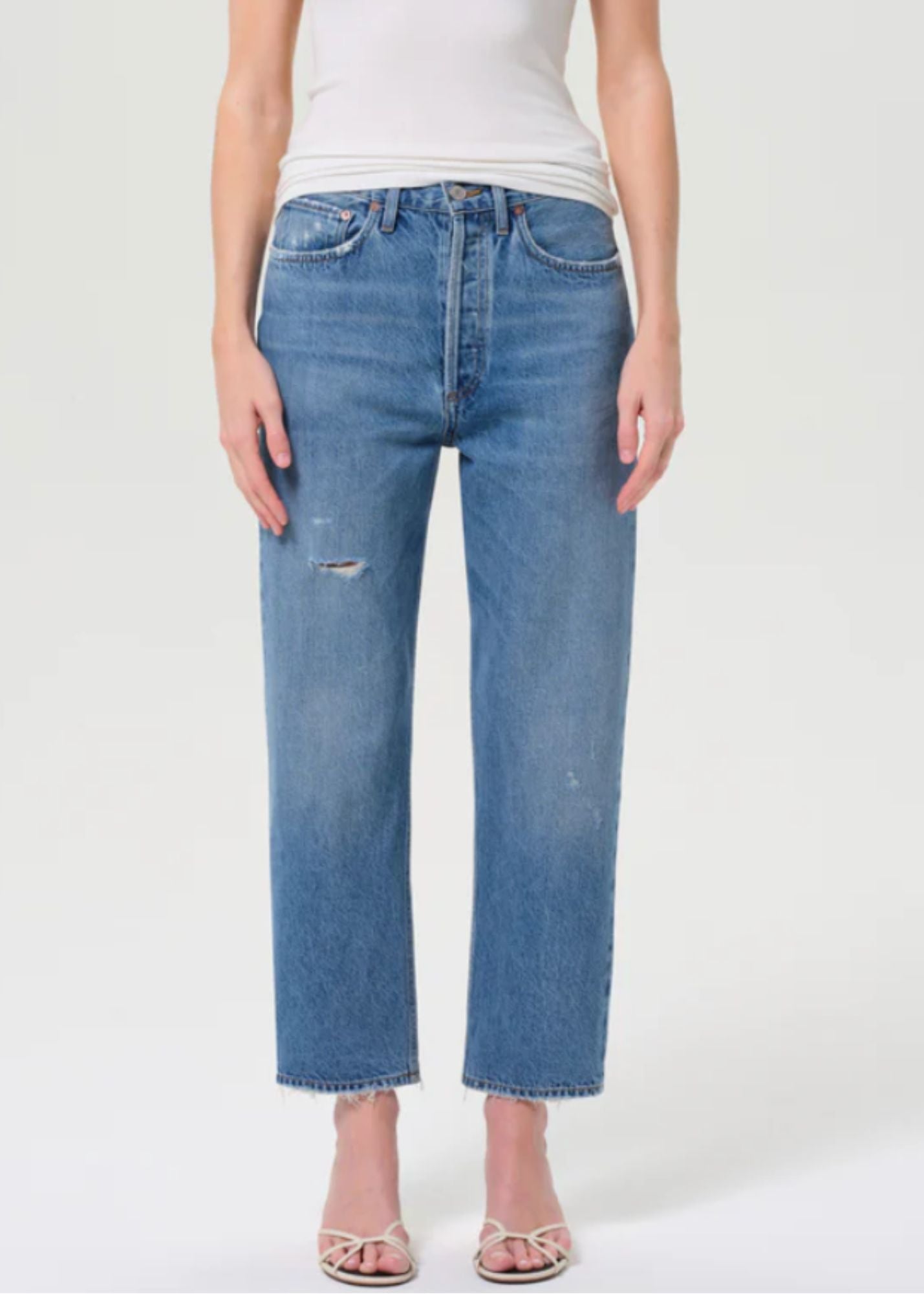 90's Mid Rise Crop Jean