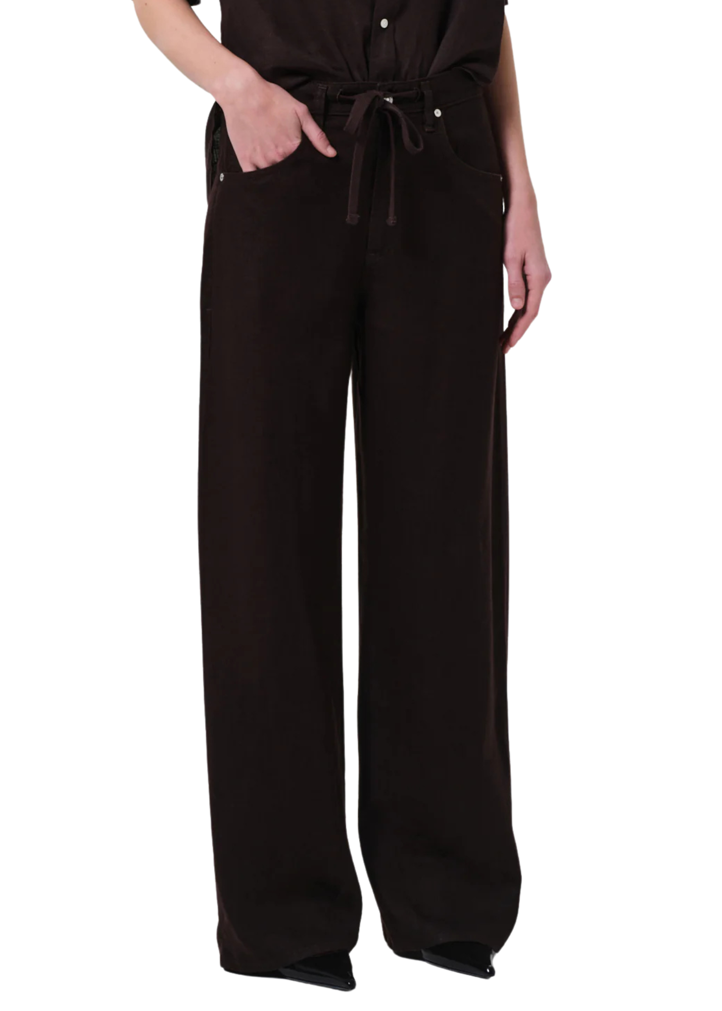 Brynn Drawstring Linen Trouser