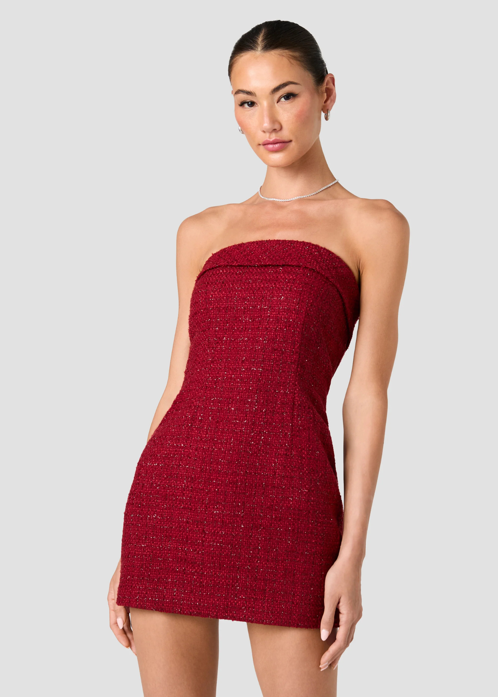 Shante Shimmer Tweed Dress
