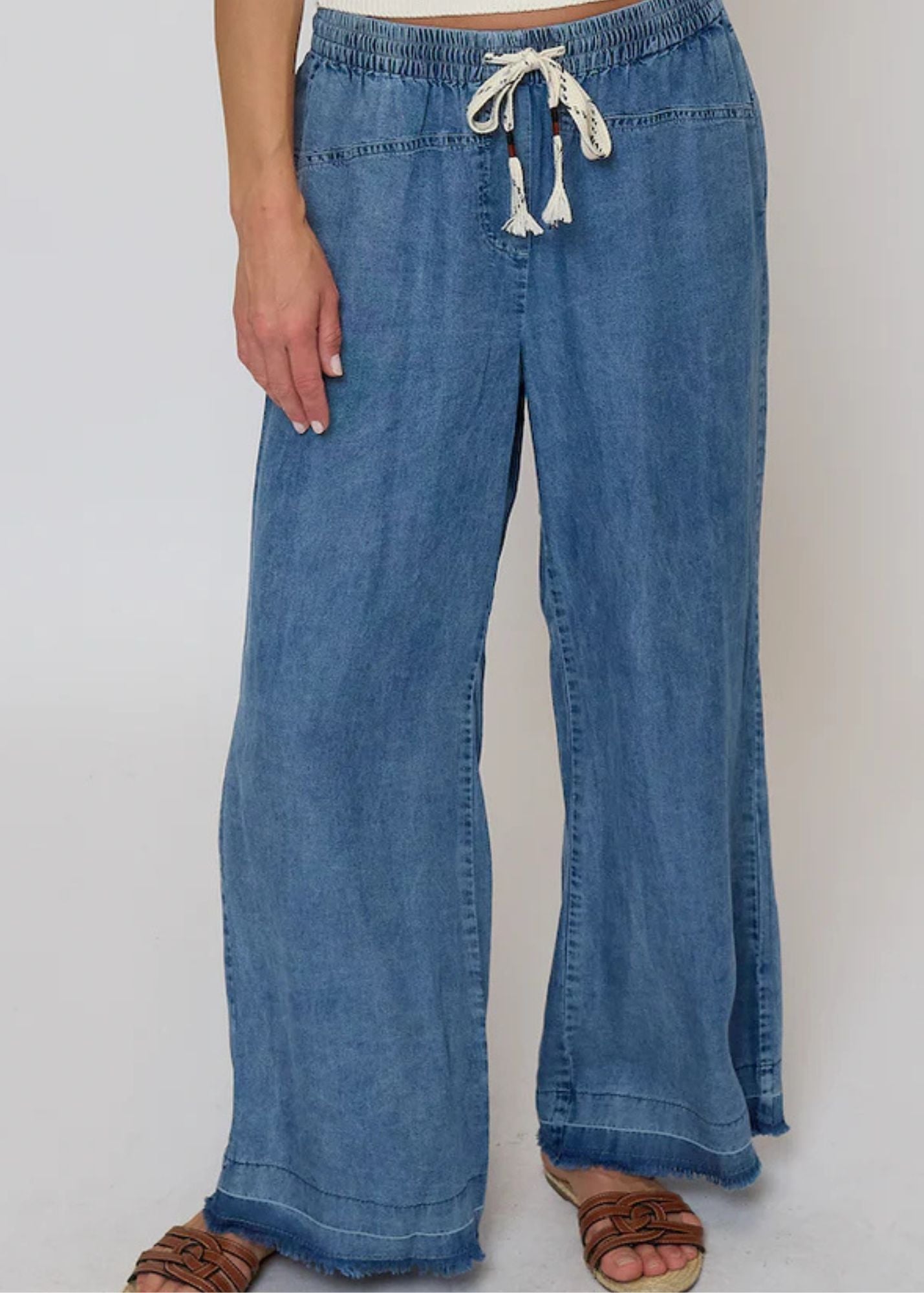 Celine Mid Rise Drawstring Pants