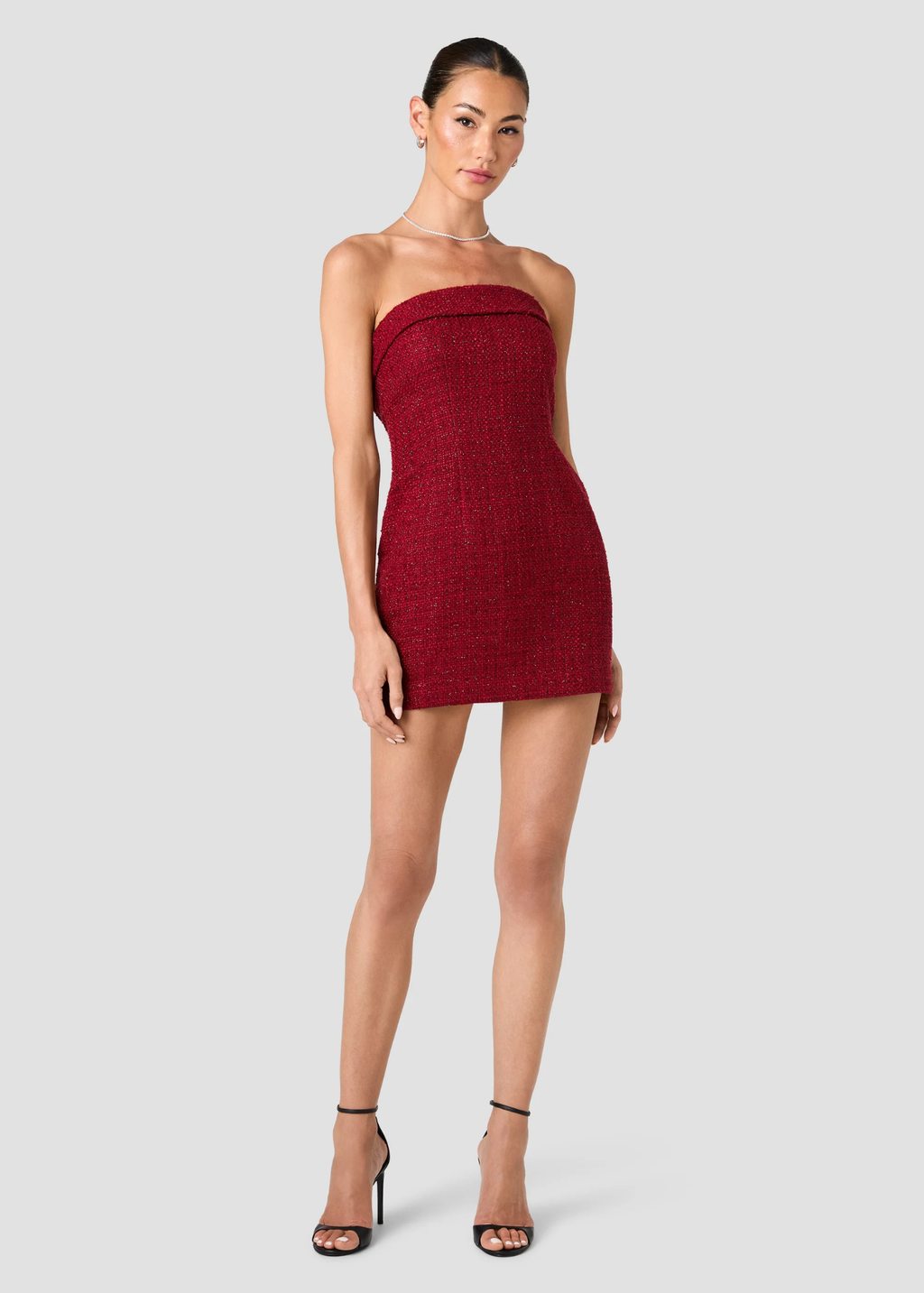 Shante Shimmer Tweed Dress