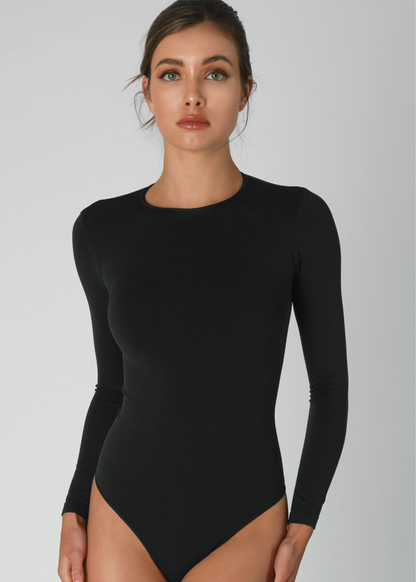 High Neck Long Sleeve Bodysuit