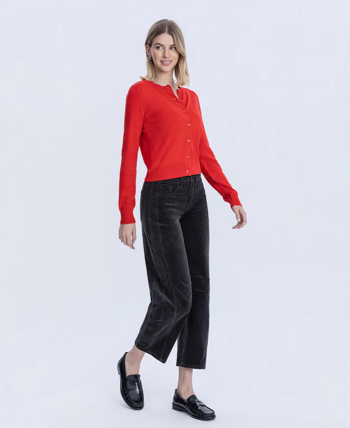 High Rise Corduroy Barrel Jeans