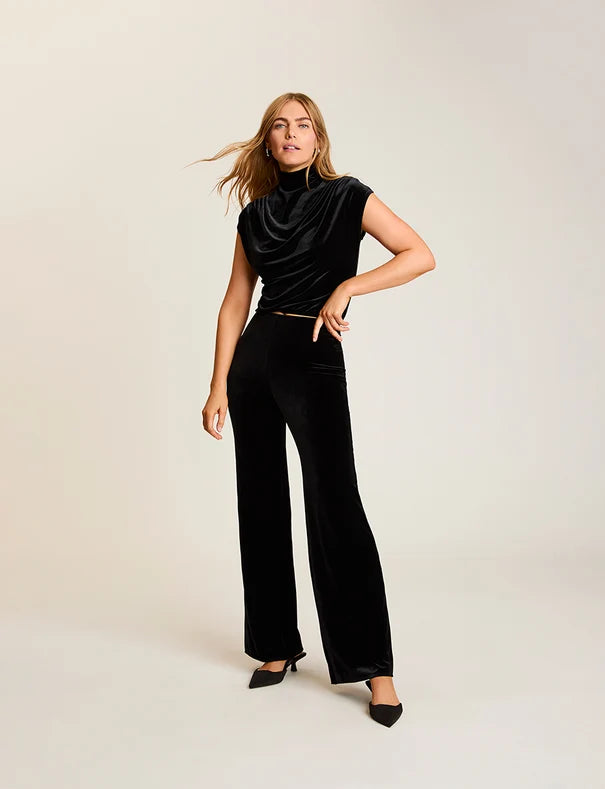 Velvet Wide Leg Pant