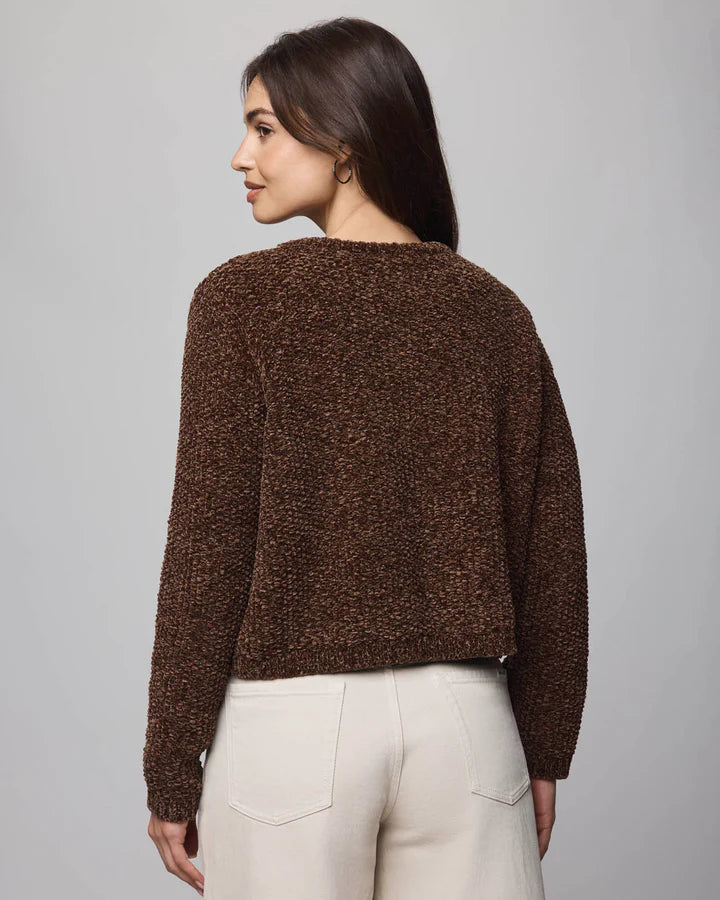 Andrea Chenille Crop Cardigan