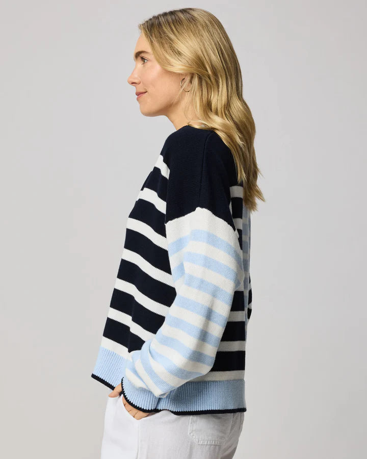 Arden Striped Polo Sweater