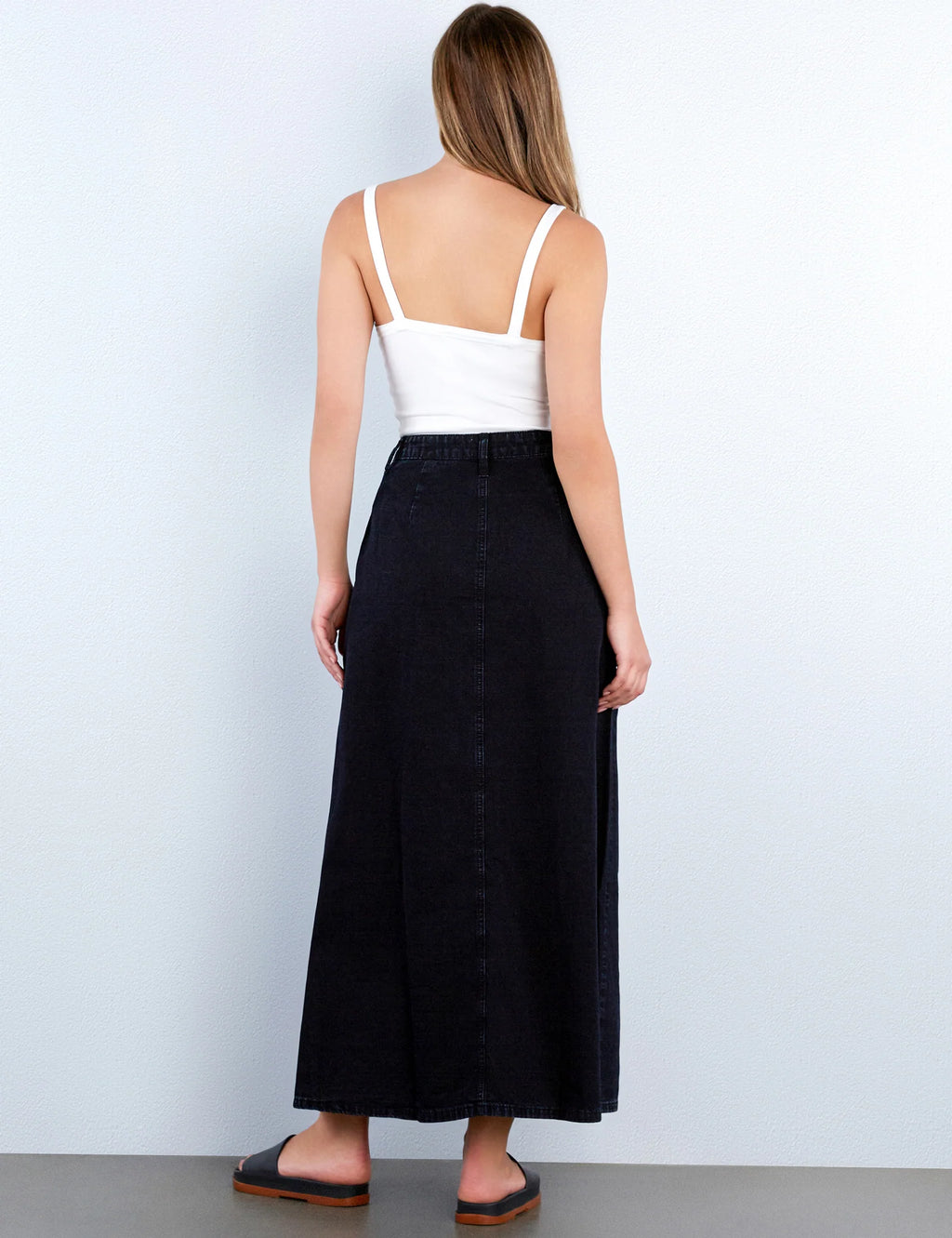 Soft Denim Maxi Skirt - Clothes Horse