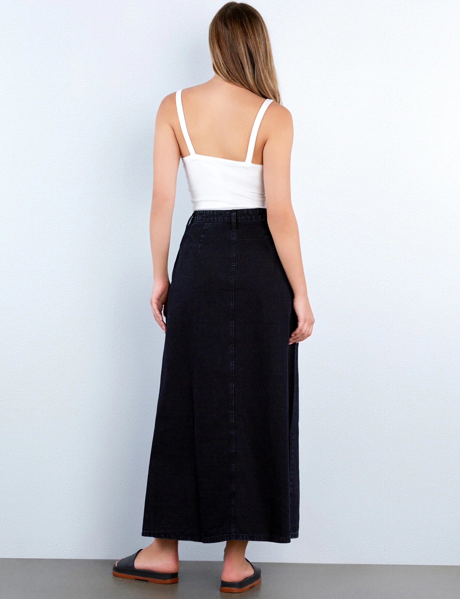 Soft Denim Maxi Skirt - Clothes Horse