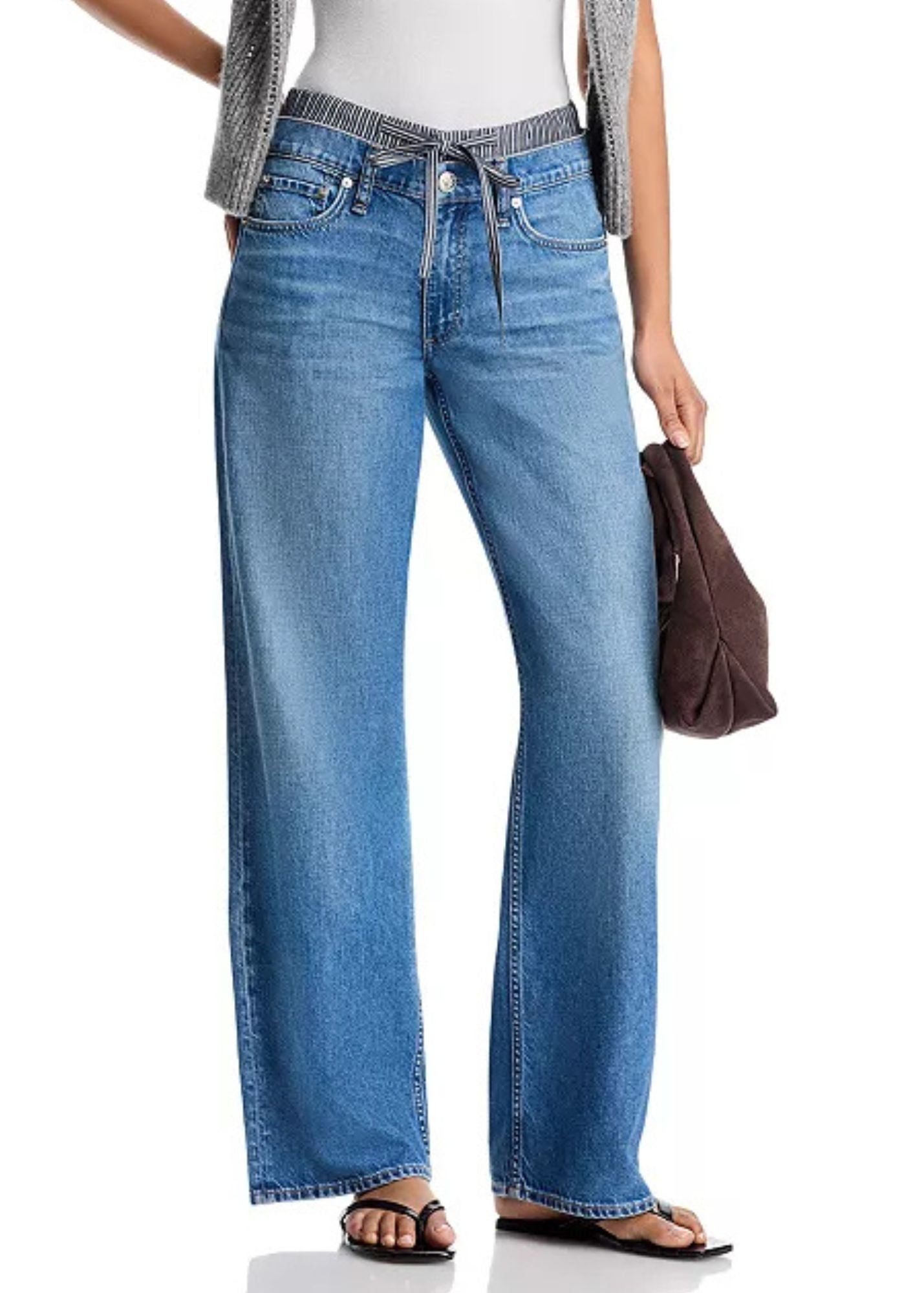 Saige Boxer Low Rise Straight Jeans