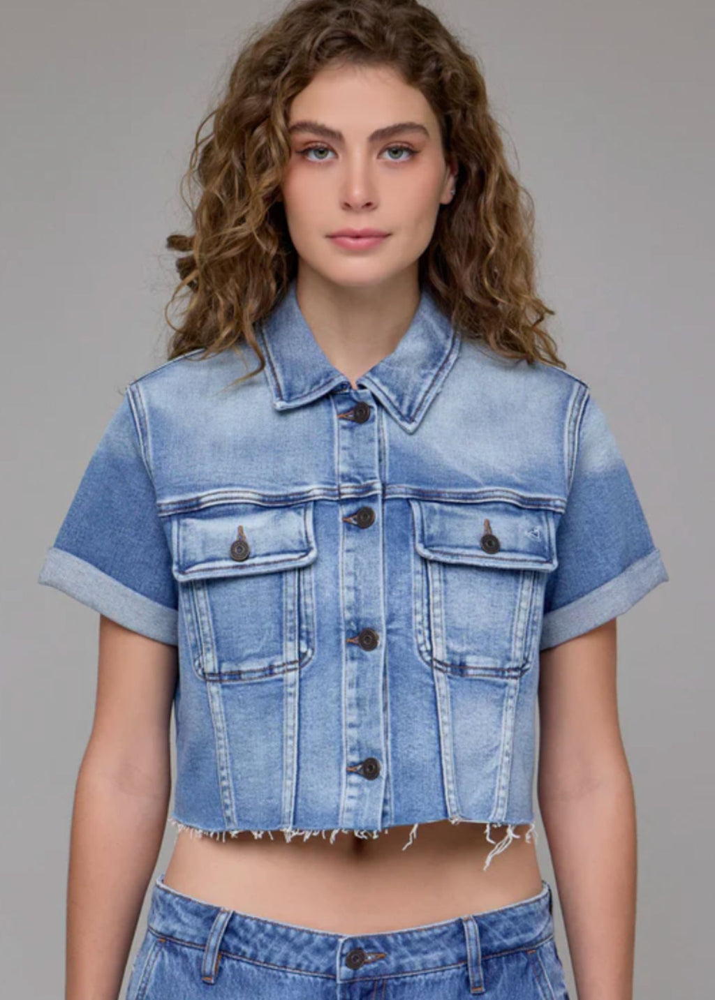 Cropped Trucker Jacket