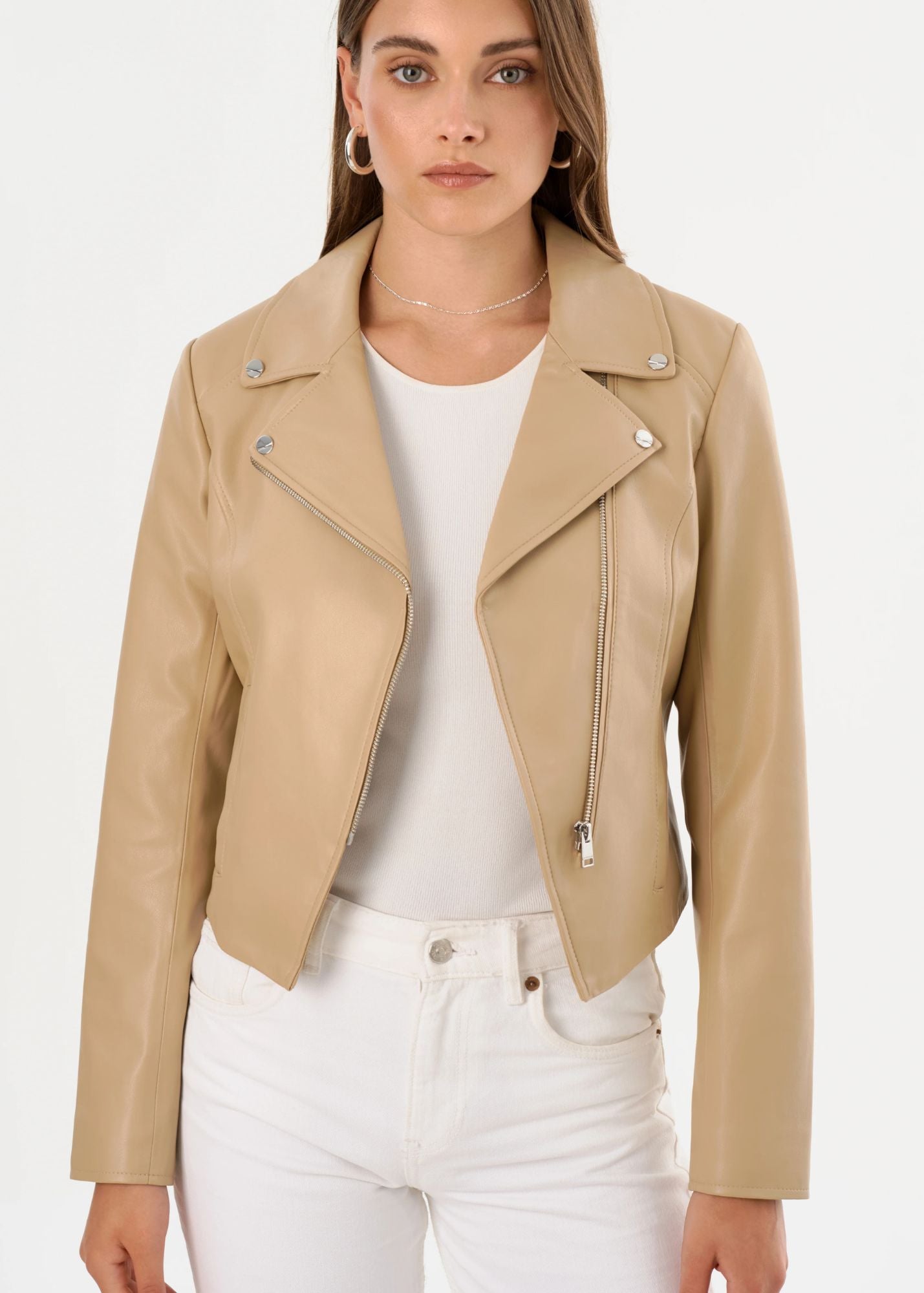 Pascale Faux Leather Jacket
