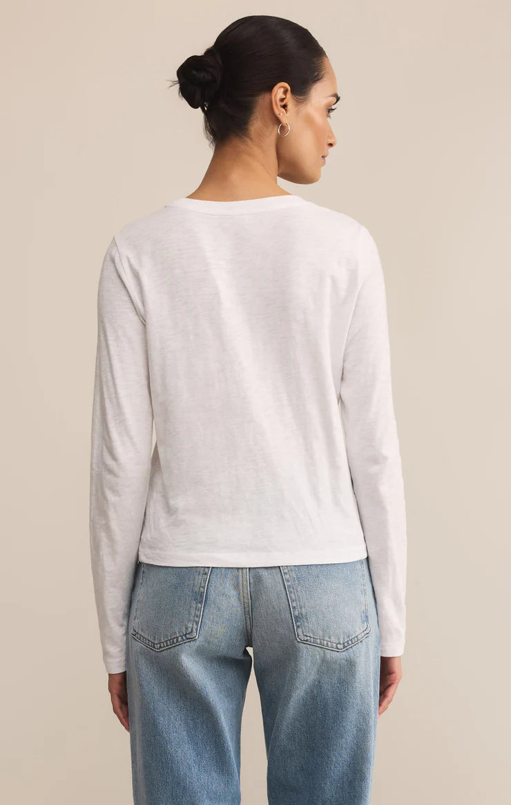 Modern Slub Long Sleeve Top