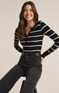 Scarlett Rib Stripe Henley