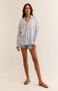 The Perfect Linen Stripe Top