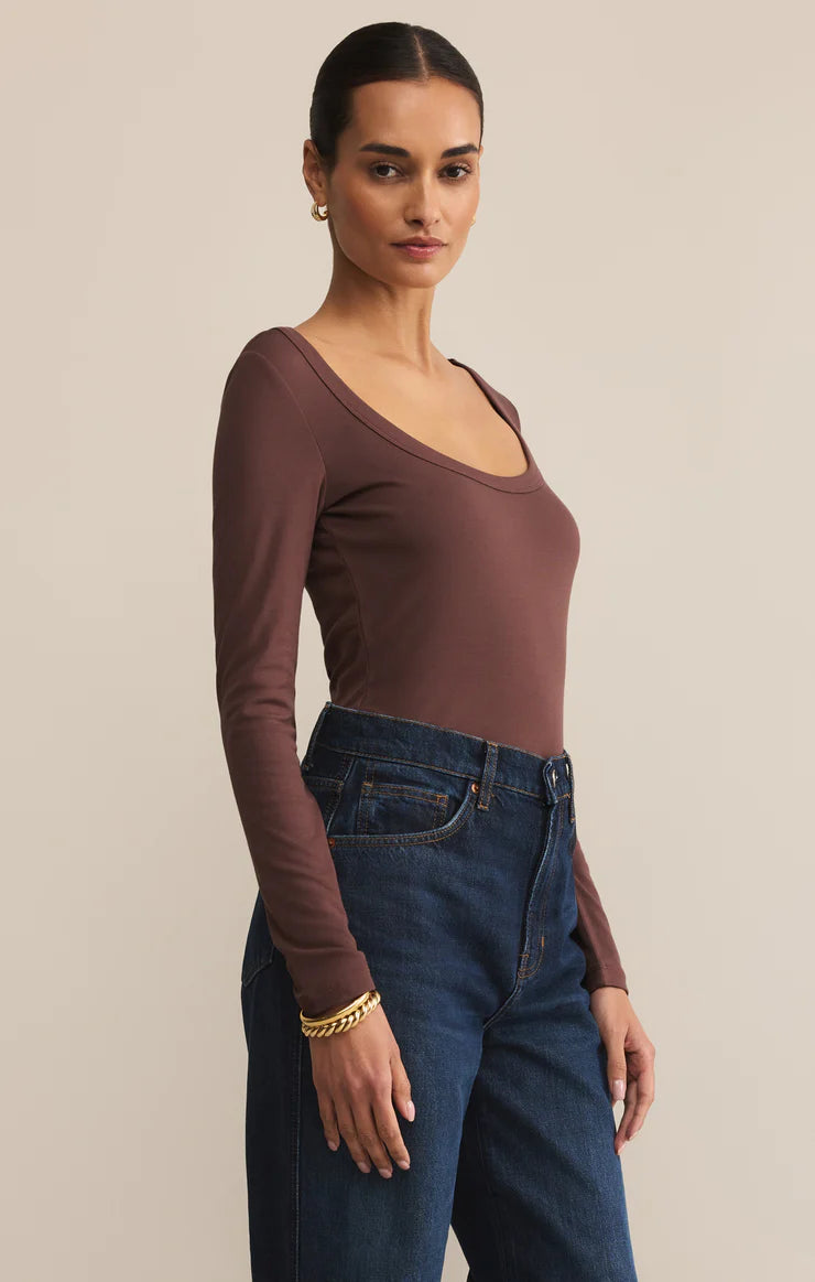 Second Skin Scoop Neck Top