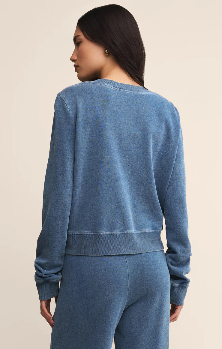 Daily Knit Denim Cardigan