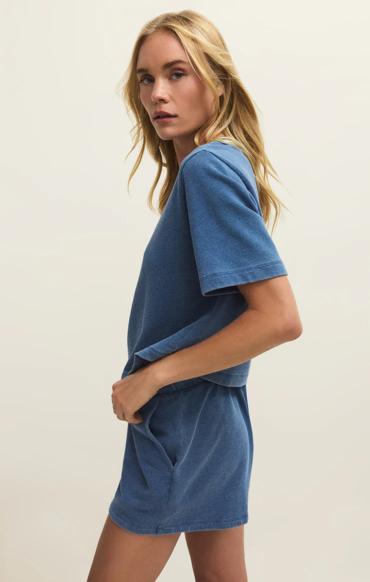 Curran Knit Denim Sweatshirt