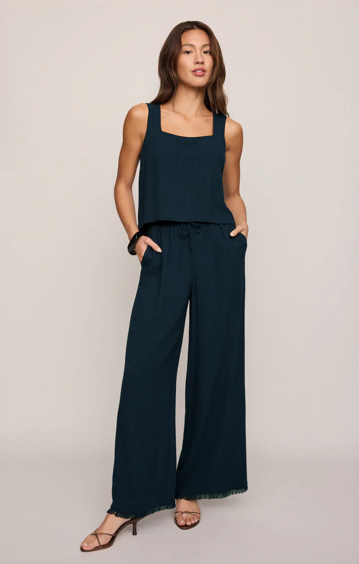 Charli Cropped Linen Tank